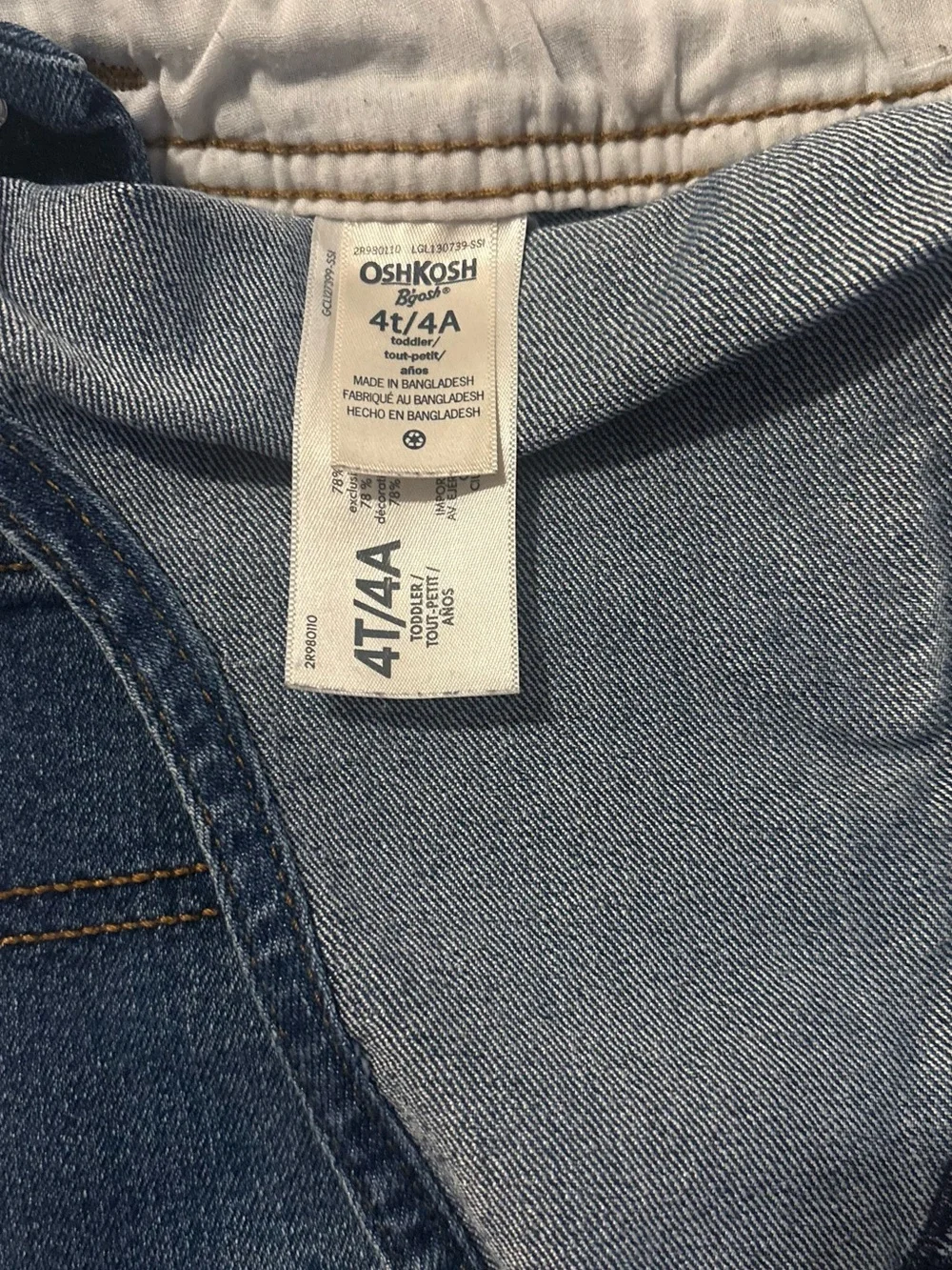 OshKosh B'gosh Blue Denim Overalls